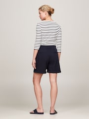 Tommy Hilfiger Blue Cotton Blend Chino Shorts - Image 3 of 5