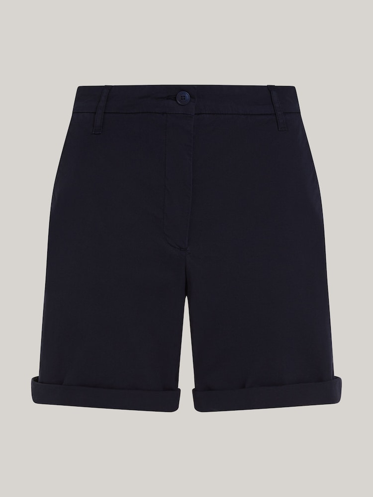 Tommy Hilfiger Blue Cotton Blend Chino Shorts - Image 5 of 5
