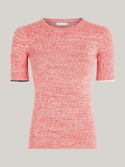 Tommy Hilfiger Red Marle Light Rib Sweater - Image 5 of 5