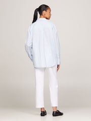 Tommy Hilfiger Blue Easy Fit Cotton Shirt - Image 2 of 6