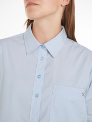 Tommy Hilfiger Blue Easy Fit Cotton Shirt - Image 3 of 6