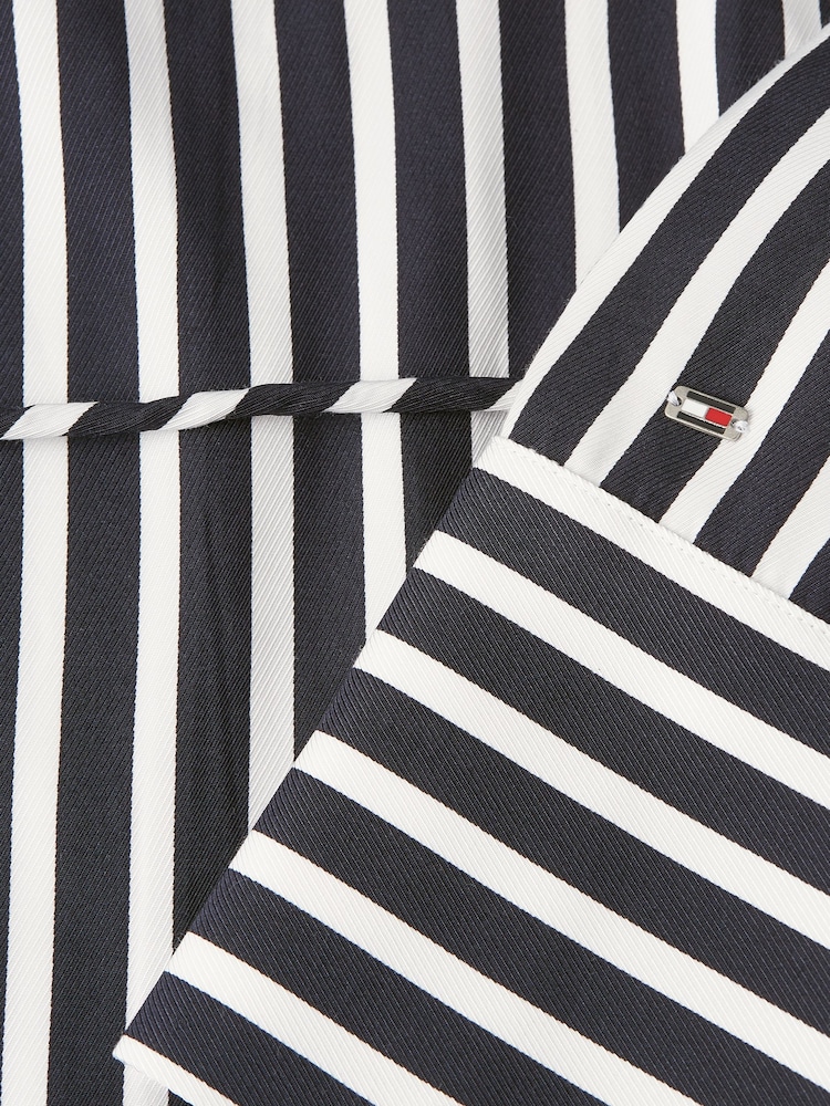 Tommy Hilfiger Blue Stripe Midi Shirt Dress - Image 7 of 7