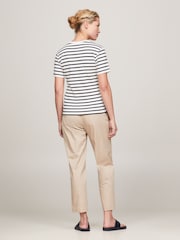 Tommy Hilfiger Black/White Slim Fit 100% Cotton Cody T-Shirt - Image 2 of 6