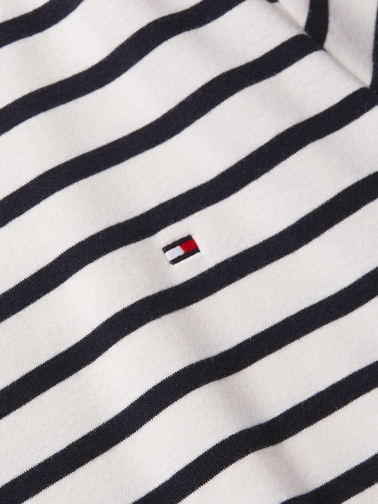 Tommy Hilfiger Black/White Slim Fit 100% Cotton Cody T-Shirt - Image 6 of 6