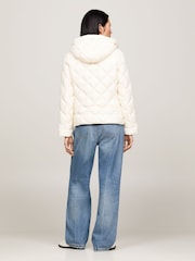 Tommy Hilfiger Cream Lightweight Down Quilted Jacket - Image 2 of 5