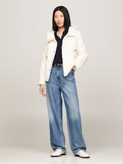 Tommy Hilfiger Cream Lightweight Down Quilted Jacket - Image 3 of 5