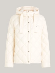 Tommy Hilfiger Cream Lightweight Down Quilted Jacket - Image 5 of 5
