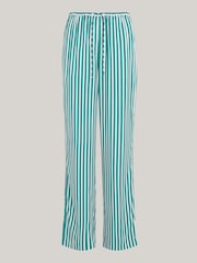 Tommy Hilfiger Green Fluid Stripe Trousers - Image 5 of 5