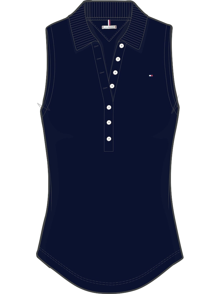 Tommy Hilfiger 1985 Ärmelloses Poloshirt - Bild 5 von 5