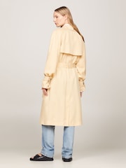 Tommy Hilfiger Brown TENCEL™ Blend Trench Coat - Image 2 of 5