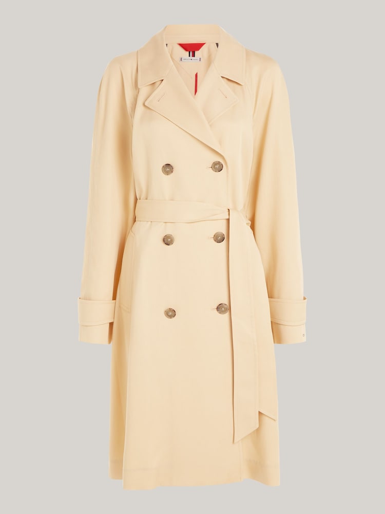 Tommy Hilfiger Brown TENCEL™ Blend Trench Coat - Image 5 of 5 Tommy Hilfiger Brown TENCEL™ Blend Trench Coat - Image 5 of 5