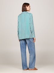 Tommy Hilfiger Green Stripe Shirt - Image 3 of 4