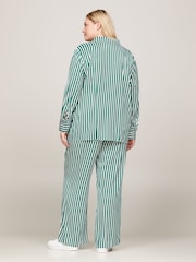 Tommy Hilfiger Green Curve Pj Striped Shirt - Image 2 of 5