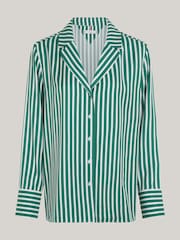 Tommy Hilfiger Green Curve Pj Striped Shirt - Image 5 of 5