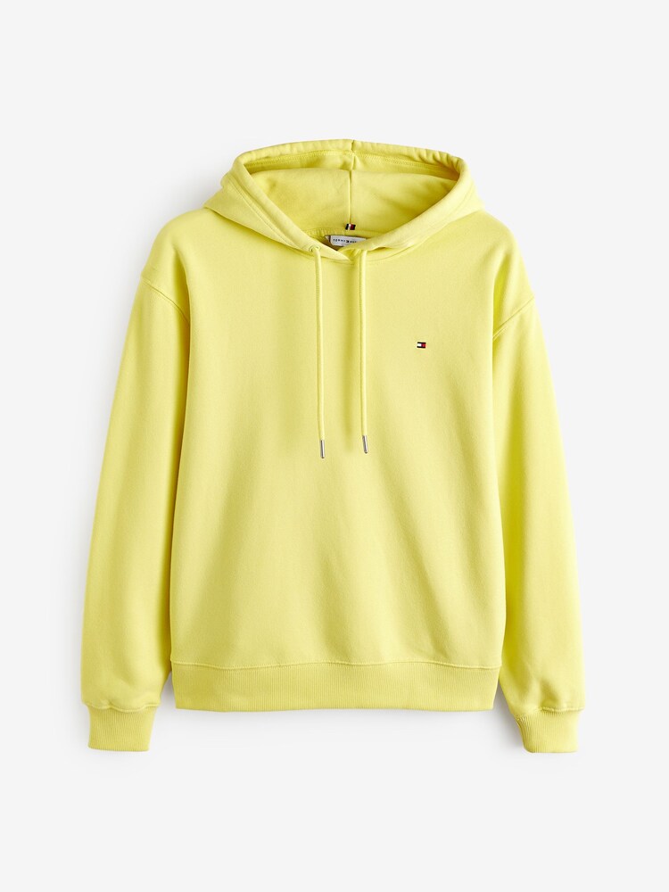 Tommy Hilfiger Yellow 100% Cotton Logo Flag Hoodie - Image 4 of 4