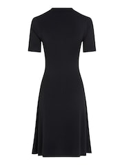 Tommy Hilfiger Blue Rib Button Sweater Dress - Image 5 of 6