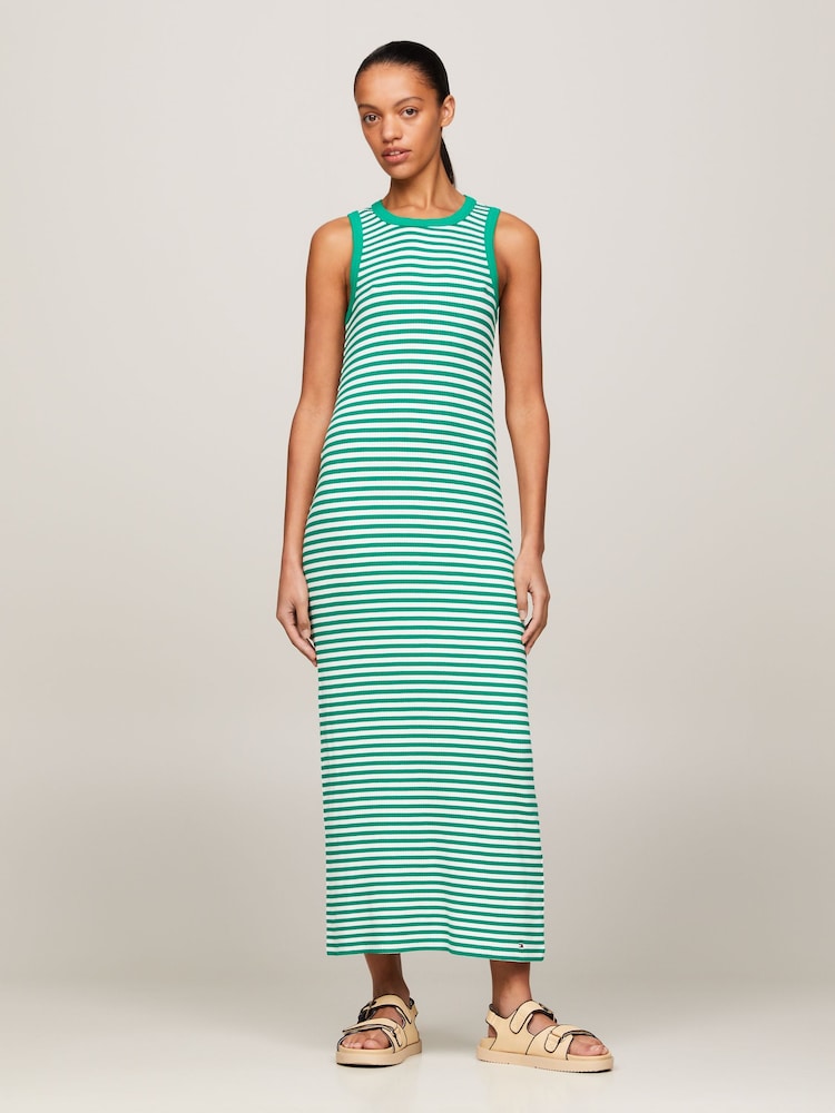Tommy Hilfiger Slim Stretch White Midi Dress - Image 1 of 5 Tommy Hilfiger Slim Stretch White Midi Dress - Image 1 of 5