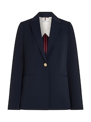 Tommy Hilfiger Blue Slim Fit Gold Button Blazer - Image 6 of 6