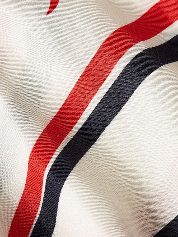 Tommy Hilfiger Cream Ribbon Print Maxi Dress - Image 3 of 3