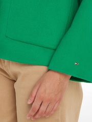 Tommy Hilfiger Green Wool Blend Cardi Jacket - Image 3 of 4