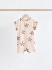 Neutral Happy Baby Jersey 100% Cotton Rompers 3 Pack - Image 6 of 13