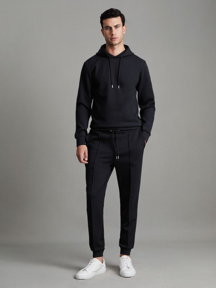 Marineblau/blau - Reiss Premier Jogginghose aus Jersey mit Kordelzug​​​​​​​ - Image 3 of 6