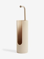 Natural Rib Toilet Roll Holder - Image 4 of 4