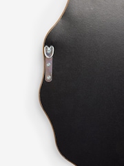 Wooden Wavy Pine Wall Mirrror - Image 4 of 4
