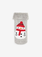 Red Christmas Baby Toweling Socks 4 Pack (0mths-2yrs) - Image 5 of 5