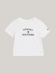 Tommy Hilfiger White Logo Baby T-Shirt - Image 1 of 3