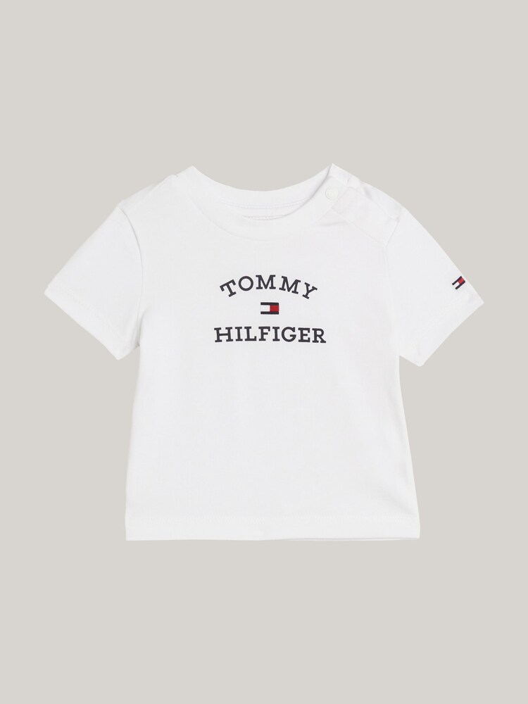 Tommy Hilfiger White Logo Baby T-Shirt - Image 1 of 3