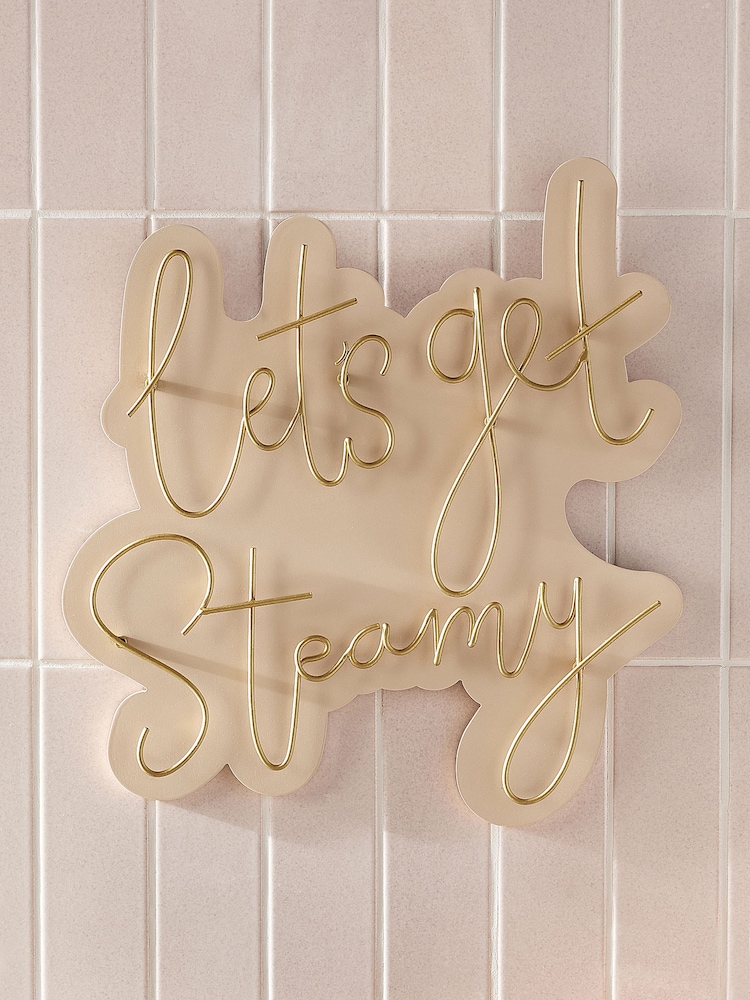Panneau mural en fil de fer "Lets Get Steamy - Image 1 of 6