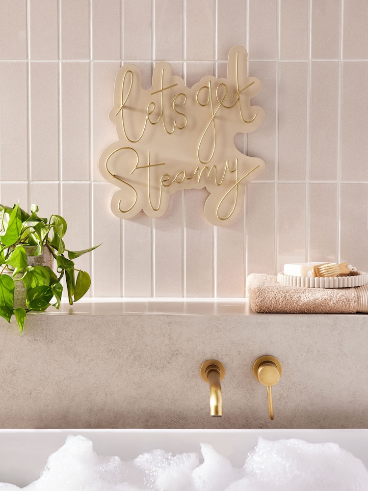 Lets Get Steamy Wire Wall Sign - Bild 2 von 6 Lets Get Steamy Wire Wall Sign - Bild 2 von 6