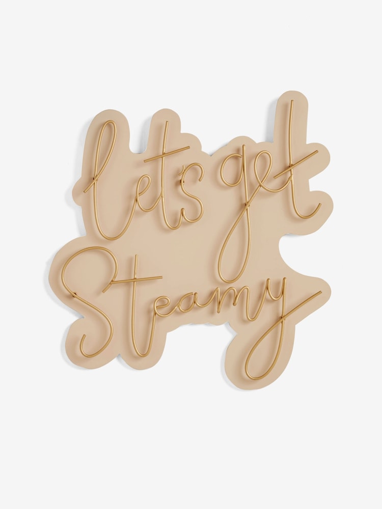 Panneau mural en fil de fer "Lets Get Steamy - Image 4 of 6