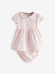 Tommy Hilfiger Pink Baby Gingham Dress - Image 1 of 1