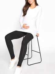 Long Tall Sally Black Maternity Leggings - Image 2 of 4