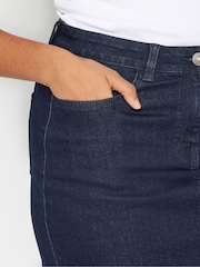 M&Co Mid Blue Denim Midi Skirt - Image 4 of 4