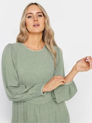 Long Tall Sally Green Smock Tiered Dress - Image 4 of 4
