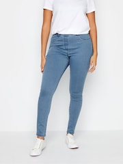 M&Co Blue Light Wash Jeggings - Image 1 of 4