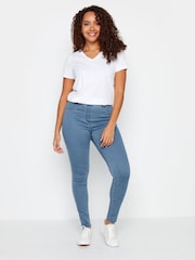 M&Co Blue Light Wash Jeggings - Image 2 of 4