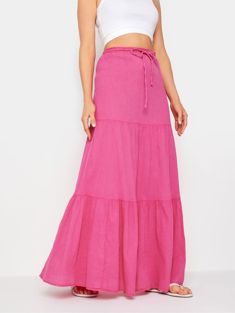 Pink - Long Tall Sally Gestufter Maxirock mit Acid-Waschung - Bild 2 von 4 Pink - Long Tall Sally Gestufter Maxirock mit Acid-Waschung - Bild 2 von 4