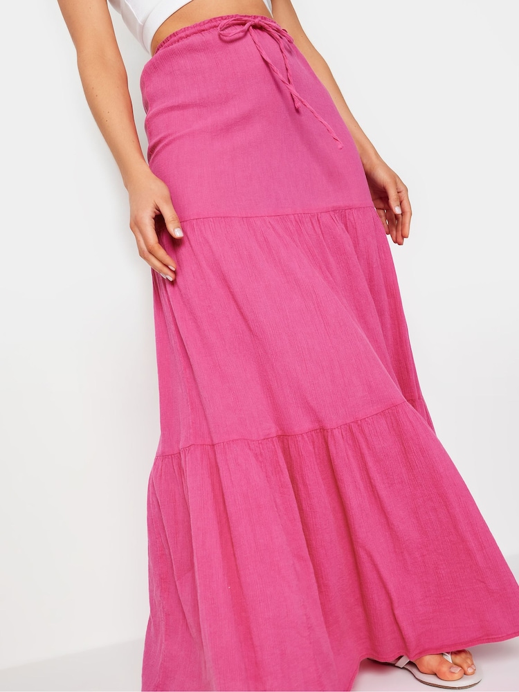 Pink - Long Tall Sally Gestufter Maxirock mit Acid-Waschung - Bild 4 von 4