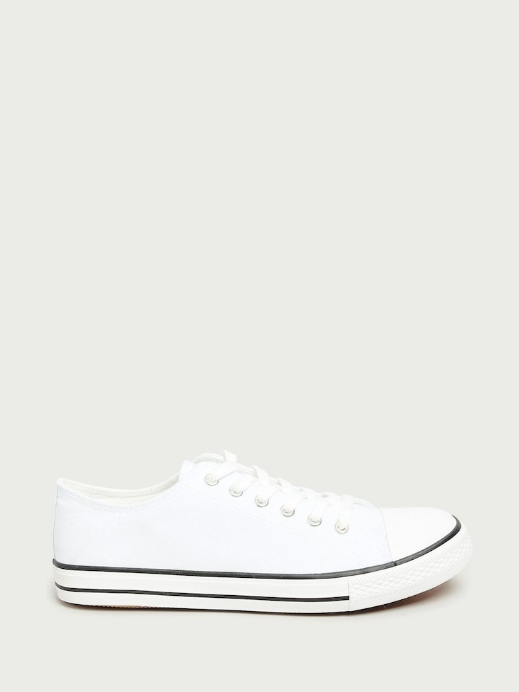 Zapatillas de deporte de lona de corte bajo de Long Tall Sally - Imagen 1 de 5 Zapatillas de deporte de lona de corte bajo de Long Tall Sally - Imagen 1 de 5