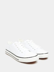 Long Tall Sally White Canvas Low Trainers - Image 2 of 5