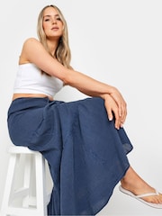 Marineblau/blau - Long Tall Sally Gestufter Maxirock mit Acid-Waschung - Bild 4 von 4