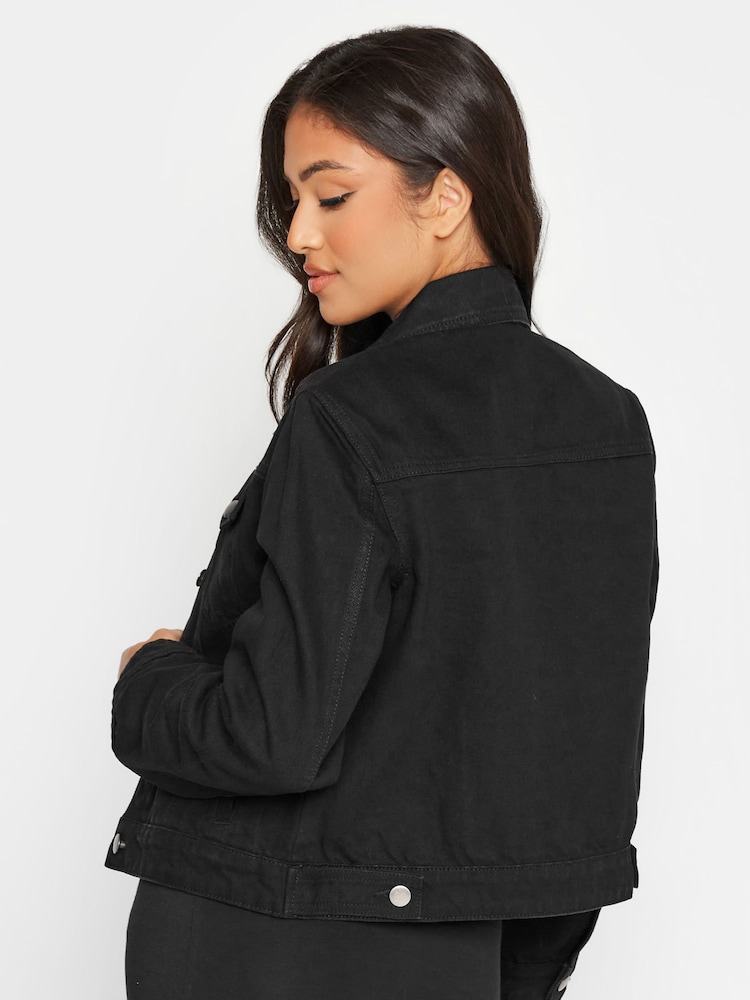 PixieGirl Petite Black Denim Jacket - Image 2 of 4