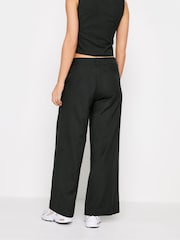 PixieGirl Petite Black Linen Wide Leg Trousers - Image 3 of 4