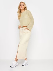 PixieGirl Petite Gold Metallic Crochet Jumper - Image 2 of 4