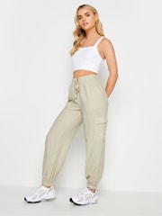 Natuurlijk - PixieGirl Petite - Linnen cargobroek met boorden - Image 1 of 4