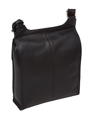 Cultured London Covent Leather Cross-Body Dark 100% Cotton Bag - Image 4 of 6